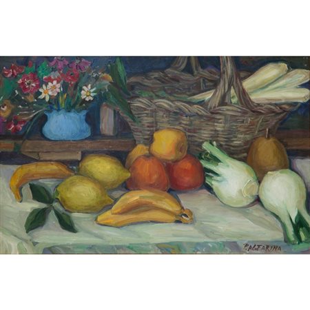 PITTORE DEL XX SECOLO, Natura morta, Olio su tela