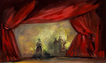 Lila De Nobili (Lugano 1916-Parigi 2002)  - Scenografia per La Traviata di Giuseppe Verdi, 1955