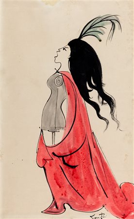 Leonor Fini (Buenos Aires 1907-Parigi 1996)  - Cantante