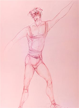 Fabrizio Clerici (Milano 1913-Roma 1993)  - Figurino per Marsia, 1973