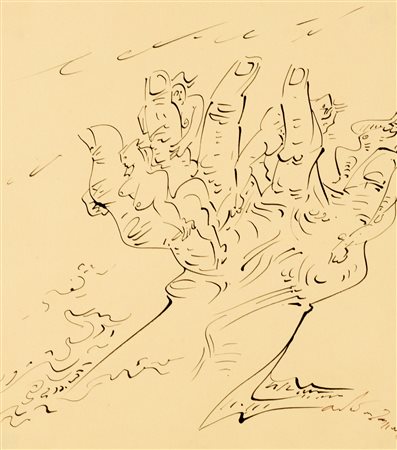 Andrè Masson (Balagny sur Oise 1896-Parigi 1987)  - Sul tema del desiderio