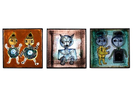 Bruno Capacci (Venezia 1906-Bruxelles 1996)  - Tre formelle, 40s