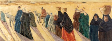 Seif Wanly (Alessandria 1906-Stoccolma 1979)  - Ritorno dai campi, 1954