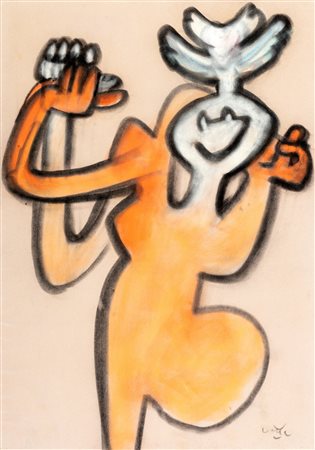 Roberto Sebastian Matta (Santiago Del Cile  1911-Civitavecchia 2002)  - Scoiattoiolando, 1972