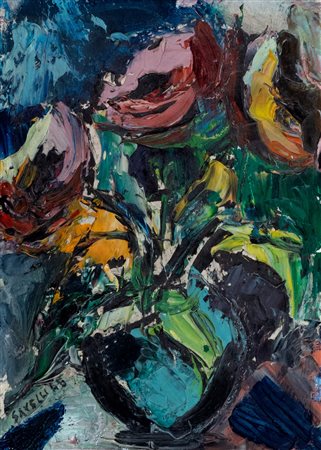 Angelo Savelli (Pizzo 1911-Brescia 1995)  - Fiori, 1946