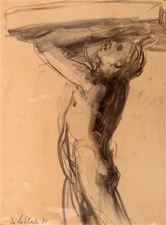 Stefano Di Stasio (Napoli 1948)  - Cariatide, 1986