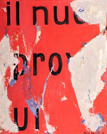 Anna Esposito (Roma  1939)  - Muro rosso, 1970