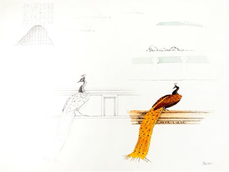 Tullio Pericoli (Colli del Tronto 1936)  - Pavoni