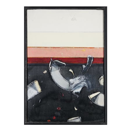 Mario Pucciarelli Orizzonte gestuale, 1984/88 olio su tela, cm. 73x50 Firma,...