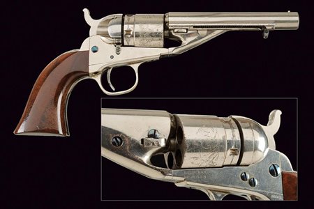 Colt 1862 Pocket Navy, Conversione Rimfire, con estrattore