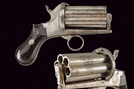 Pepperbox revolver a spillo