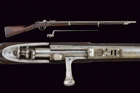 Fucile Carcano Mod. 1867 da fanteria, ad ago con baionetta