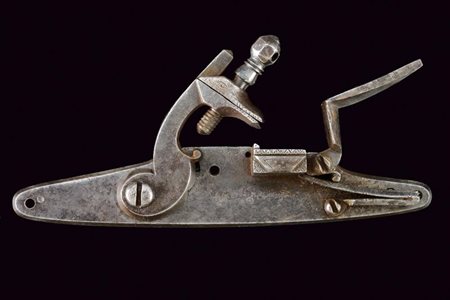 Batteria a pietra alla moderna con firma e timbro