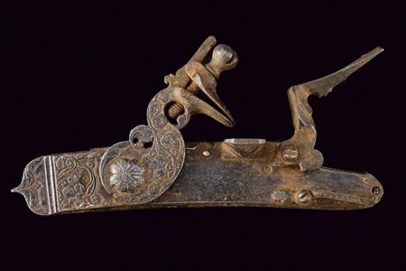 Batteria a pietra alla moderna siglata 'PB'