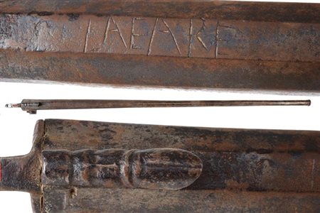 Canna per moschettone a miccia convertita a luminello