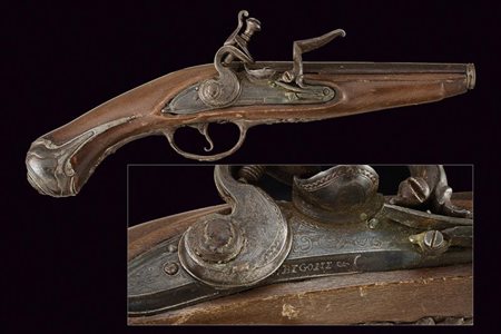 Raro accendiesca a pietra focaia lavorato a pistola