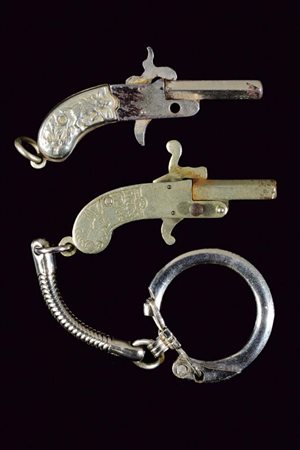 Lotto di due pistole a spillo in miniatura