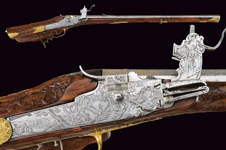 Bellissimo fucile a ruota di Franz Xaver Zellner e Caspar Dilpp