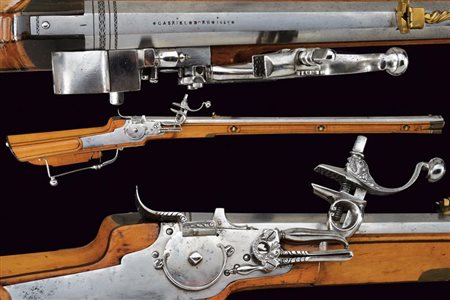 Elegante e raro fucile a pietra focaia di Gabriel Dorn