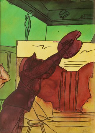 Valerio ADAMI, La chute