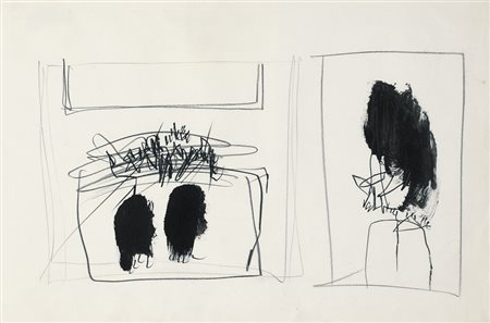 EMILIO SCANAVINO Genova 28/02/1922 - Milano 29/11/1986 - Senza titolo, (anni...