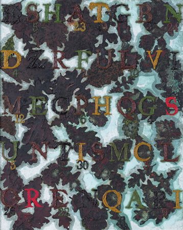 GIUSEPPE GALLO Rogliano (Cs) 16/03/1954 - I mercanti, 2002, olio e tecnica...