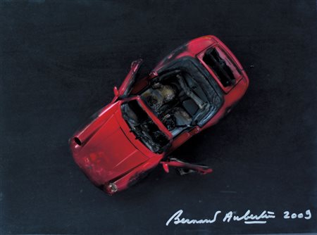 BERNARD AUBERTIN Fontenay aux Roses 1934 - Voiture brulée, 2009, modellino di...