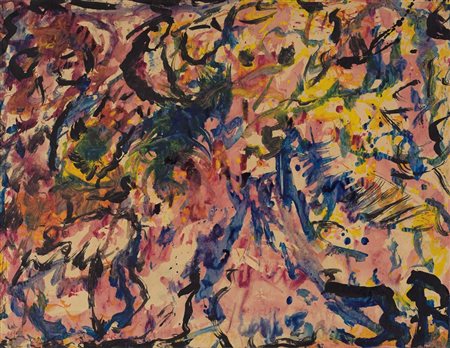 JEAN RAINE 1927 - 1986 - Soldats sans uniforme, 1975, acrilici su carta...