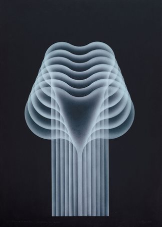 JULIO LE PARC Santa Fe' 1928 - Theme 66 avariation, 1979, acrilico su carta...