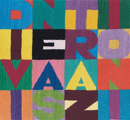 ALIGHIERO BOETTI Torino 1940 - Roma 24/04/1994 - Divine astrazioni, 1990 ca.,...