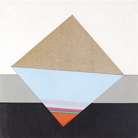 EUGENIO CARMI Genova 17/02/1920 - Verso l'ignoto, 1988, olio su tela cm....