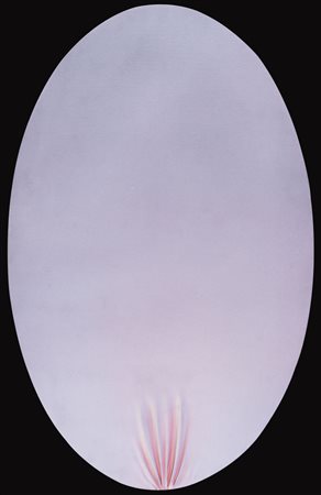 JORRIT TORNQUIST Graz 1938 - Senza titolo, 1987, olio su tela ovale...