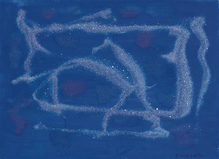 GIULIO TURCATO Mantova 16/03/1912 - Roma 22/01/1995 - Cangiante blu, prima...