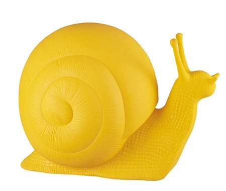 CRACKING ART - Chiocciola, multiplo in plastica gialla cm. 110x65x82,...