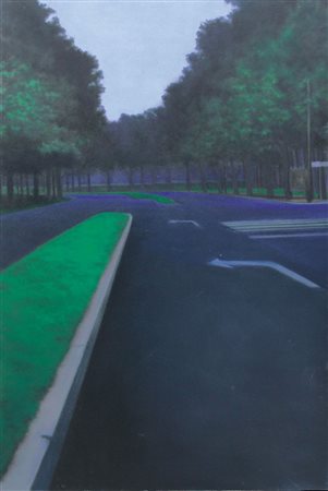 VALENTINA D’AMARO Massa 1966 - Senza titolo, 2000, olio su tela cm. 120x80,...