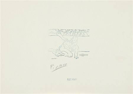PABLO PICASSO Malaga 1881 - Mougins 1973 - Minotauro agonizando, 1933,...
