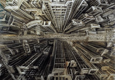 FABIO GIAMPIETRO Milano 1974 - Vertigo, 2006, tecnica mista su tela cm....