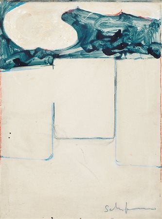 MARIO SCHIFANO Homs (Libia) 1934 - Roma 26/01/1998 - Senza titolo, 1972,...