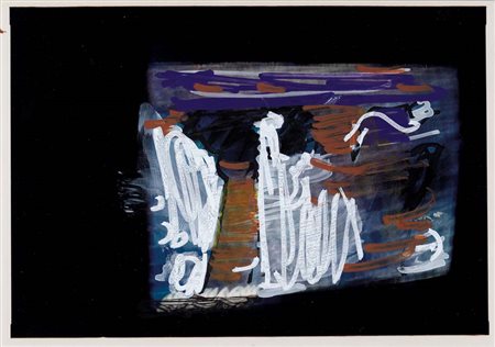 MARIO SCHIFANO Homs (Libia) 1934 - Roma 26/01/1998 - Senza titolo, tecnica...