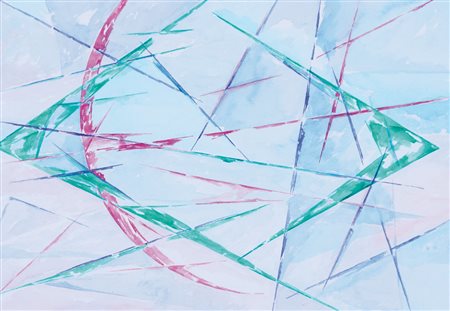 EDUARDO PALUMBO Napoli 13/06/1932 - Musica sussurrata, 2000, acquerello su...