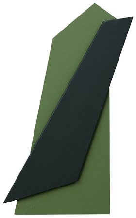 RENATO SPAGNOLI Livorno 1928 - Train going by, acrilici su legni assemblati...