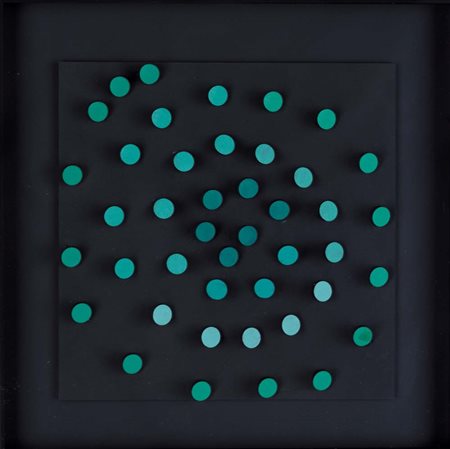 FRANCO COSTALONGA Venezia 1933 - Senza titolo, 1978, cilindretti applicati a...