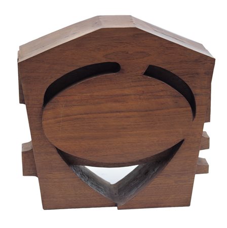 YASUO FUKE Kagawa (Giappone) 1929 - Senza titolo, scultura in legno cm....