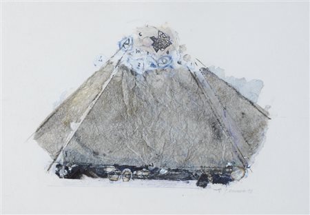 GABRIELLA BENEDINI Cremona 19/09/1932 - Senza titolo, 1993, tecnica mista e...