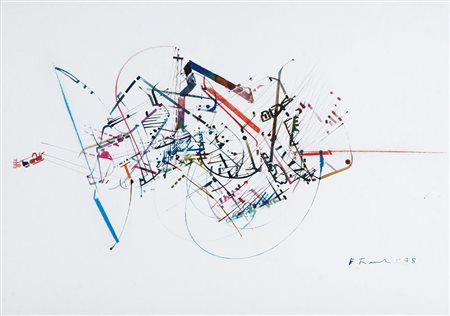 EDOARDO FRANCESCHINI Catania 1928 - Varese 2006 - Senza titolo, 1978, tecnica...