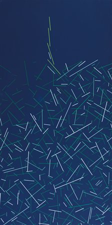 BEPPE BONETTI Rovato (BS) 1951 - Racconto, 1988, acrilico su tela cm. 120x60,...