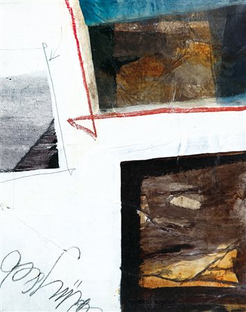 EUGENIO MOMBELLI Brescia 07/1950 - N.A. 0288, 2001, tecnica mista e collage...