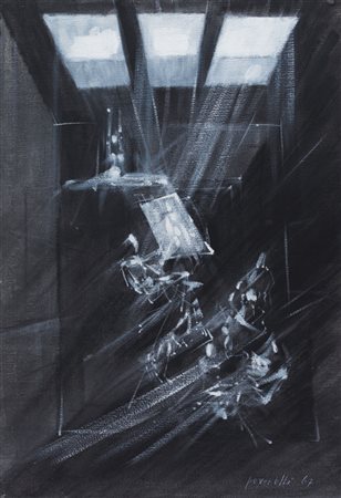 CESARE PEVERELLI Milano 30/05/1922 - Parigi 10/03/2000 - Senza titolo, 1967,...