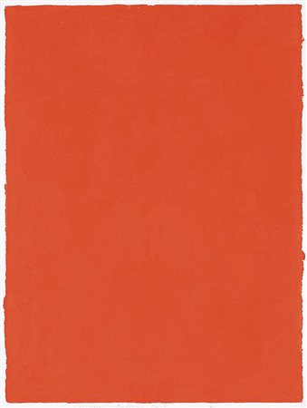 BERNARD AUBERTIN Fontenay aux Roses 1934 - Monocromo rosso, 2008, acrilico su...