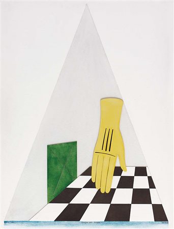 LUCIO DEL PEZZO Napoli 1933 - L'enigma della fatalità, 1980, tecnica mista e...